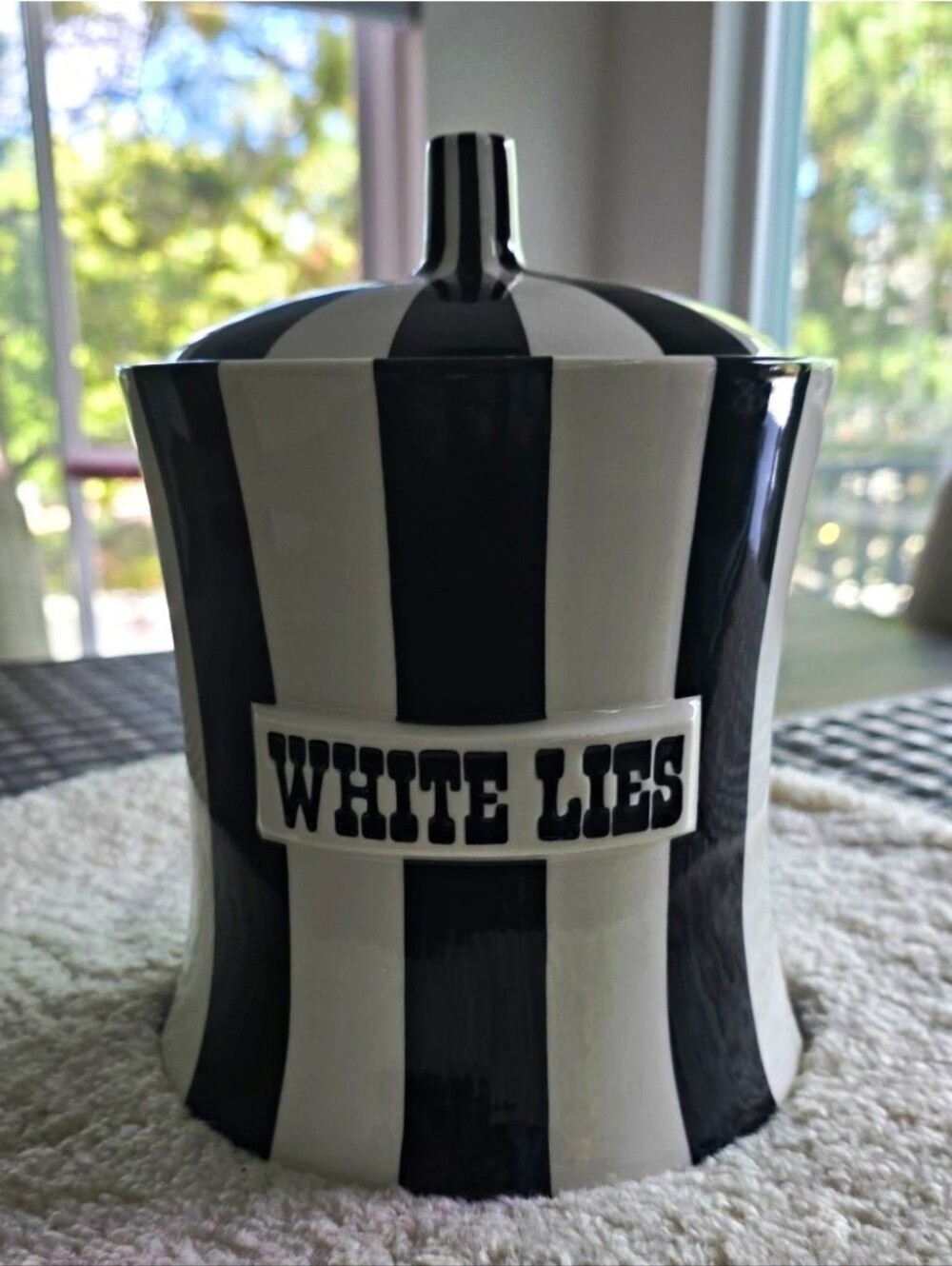 ✨️ Jonathan Adler Vice WHITE LIES canister ✨️